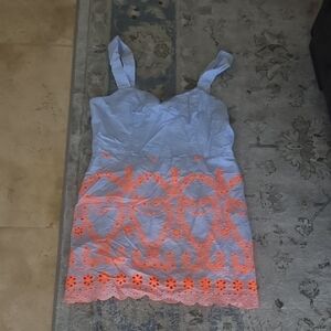 Tularosa Blue and White Striped Dress